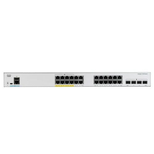 Cisco Catalyst C1000-24FP-4X-L 24 port Gigabit Ethernet PoE+ Layer 2 managed switch with 4x 10G SFP+ uplinks