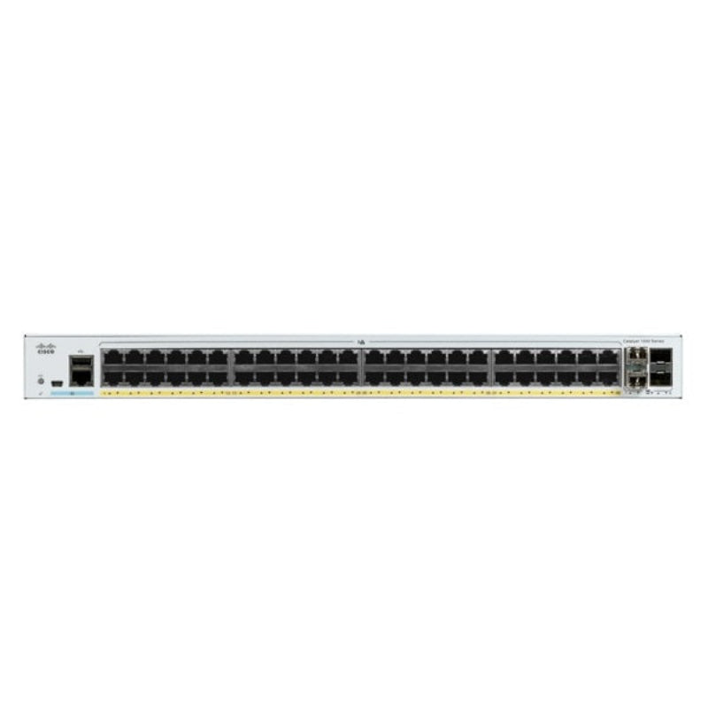 Cisco Catalyst C1000-48T-4G-L 48 port Gigabit Ethernet Layer 2 managed switch with 4x 1G SFP uplinks