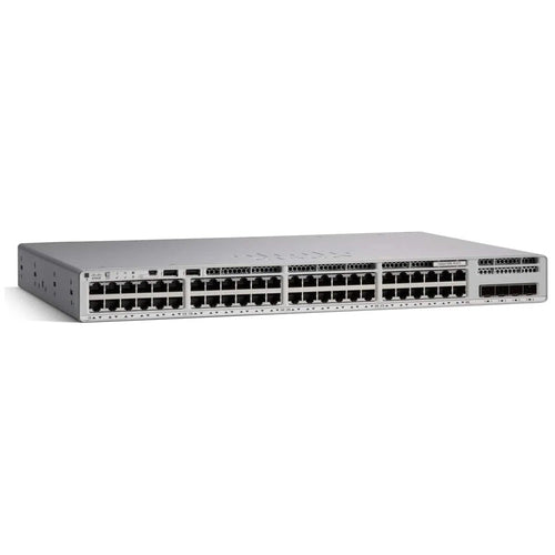 Cisco Catalyst 9200L 48P managed network switch with 48 Gigabit Ethernet ports, PoE+ support and 4x 10G SFP+ uplinks