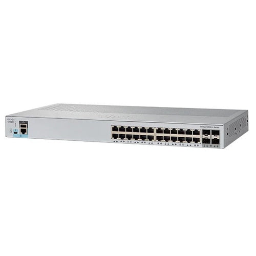 Cisco Catalyst WS-C2960L-24TQ-LL 24 port Gigabit Ethernet Layer 2 managed switch with 4x 10G SFP+ uplinks