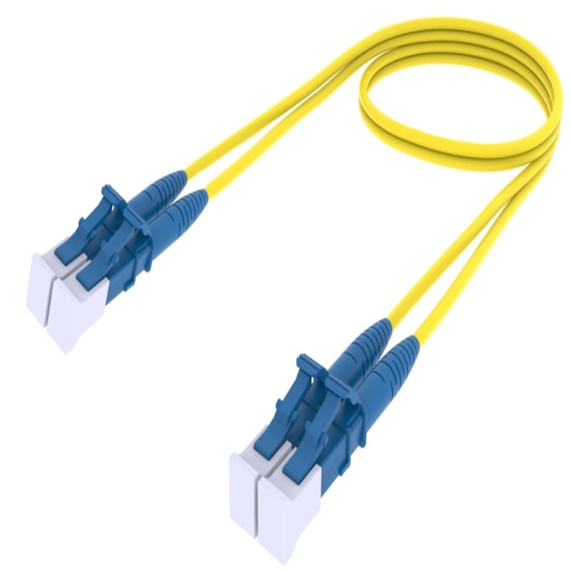 LC/UPC to LC/UPC OS2 singlemode duplex fiber optic patch cable yellow LSZH LC LC patch cord for telecom and data center connectivity