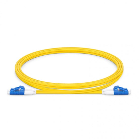 LC/UPC to LC/UPC OS2 singlemode duplex fiber optic patch cable yellow LSZH 2.0 mm LC LC patch cord for data center and network connectivity