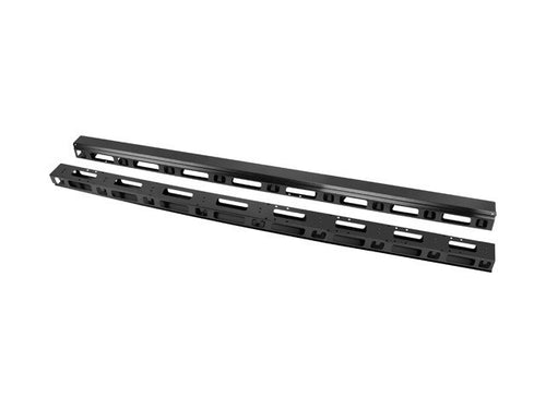 Set van 2 stuks 42U 19"-panelen voor verticale kabelgeleiding voor vrijstaande kasten van 800 mm, zwart