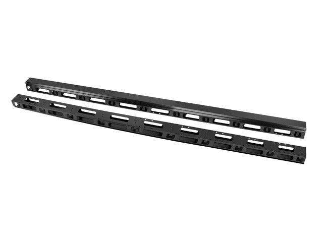 47U 19" verticale kabelmanagementpaneelset (2 stuks) voor 800 mm vrijstaande kasten, zwart