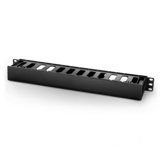19 inch 1U finger duct cable management panel with cover for server racks and network cabinets