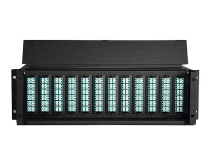 MPO-3U-288= MPO 3U Fiber Patch Panel, 12 MPO Cassettes, Empty racks with standard accessories