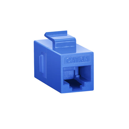 Cat6a Keystone RJ45 Coupler, UnShielded, Female to Female Insert Inline Coupler