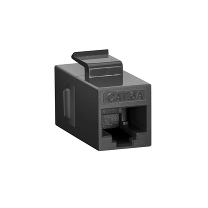 Cat6a Keystone RJ45 Coupler, UnShielded, Female to Female Insert Inline Coupler