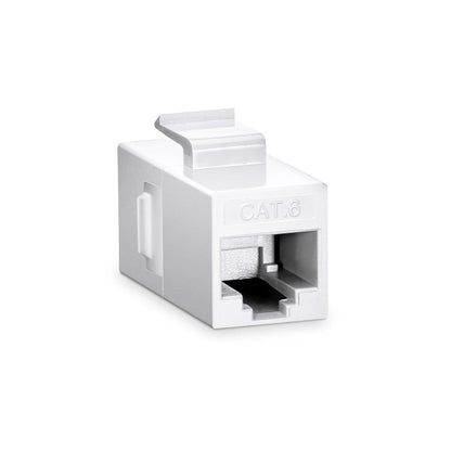 Cat6 Keystone RJ45 Coupler, UnShielded, Female to Female Insert Inline Coupler