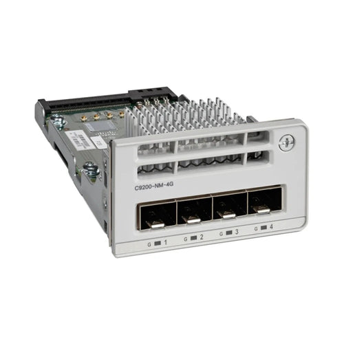 Cisco Catalyst C9200-NM-4G network module with 4x 1G SFP uplink ports for Catalyst 9200 series switches