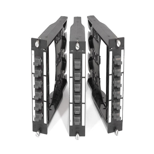 FO DCS 3U 7HP BO module with 6 MTP PC Type A adapters for OS2 9/125 singlemode fiber high density datacenter patch panel systems