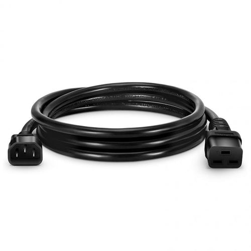 IEC C14 naar IEC C19 14AWG 250V 15A stroomkabel zwart voor rack-PDU's en stroomdistributie in datacenters