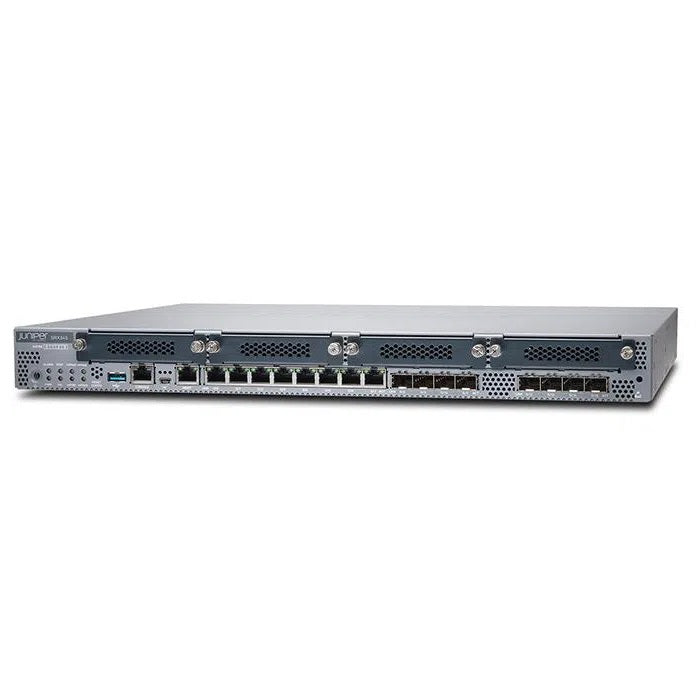 Juniper SRX345-SYS-JB-2AC next generation firewall security appliance with dual AC power running Junos OS for branch office and enterprise network protection