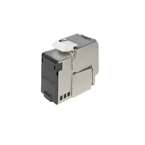 KS-TC Plus Cat6A shielded RJ45 keystone module tool-less connector for structured network cabling 12-pack 10G Ethernet compatible
