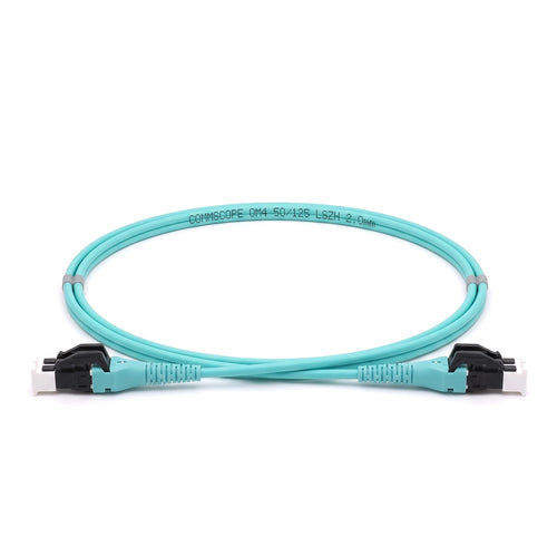 CommScope UFX LC/UPC Uniboot to LC/UPC Uniboot duplex OM4 LazrSPEED 550 fiber patch cable