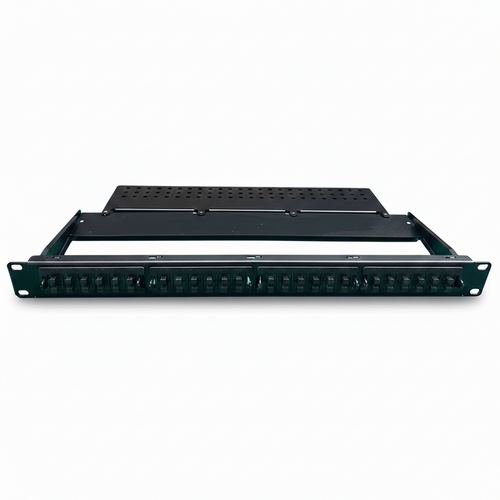 MPO MTP adapter panel with 6 MPO adapters for high density fiber optic patch panels and datacenter rack installations