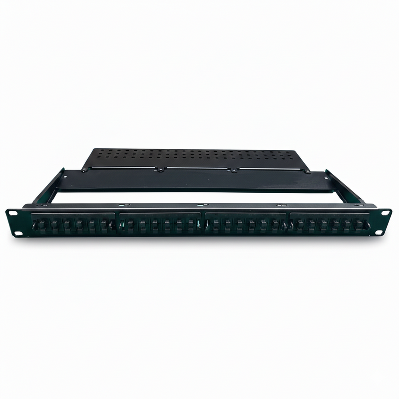 MPO MTP adapter panel with 6 MPO adapters for high density fiber optic patch panels and datacenter rack installations