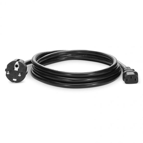 Schuko CEE 7 naar IEC C13 stroomkabel, 230V zwarte voedingskabel voor rack PDU en datacenter stroomdistributie