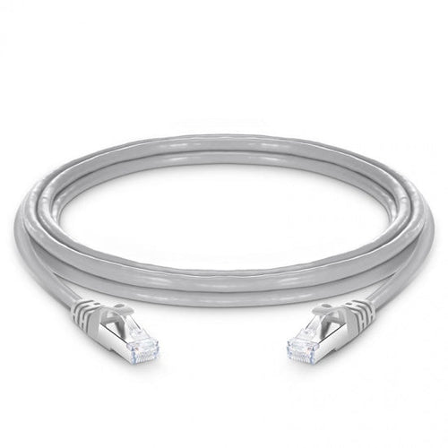 Cat6A S/FTP RJ45 Ethernet patch cable grey shielded 10G network cable for LAN and data center connectivity