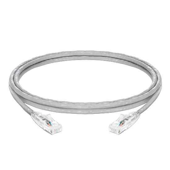 Cat6 U/UTP RJ45 Ethernet patch cable grey 100% copper high speed network cable for LAN and data center connectivity