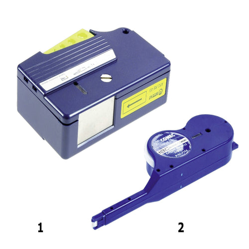 fiber optic reel cleaner replacement tape cartridge for dry cleaning of fiber connector endfaces in datacenter and network maintenance
