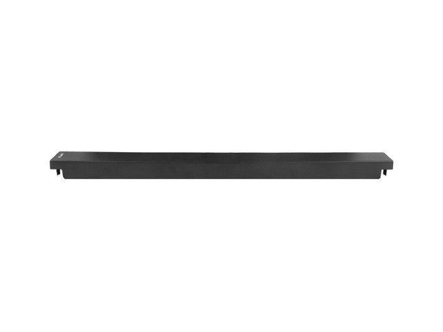 Toolless 1U 19-inch blank panel – snap-in mounting, flame-retardant