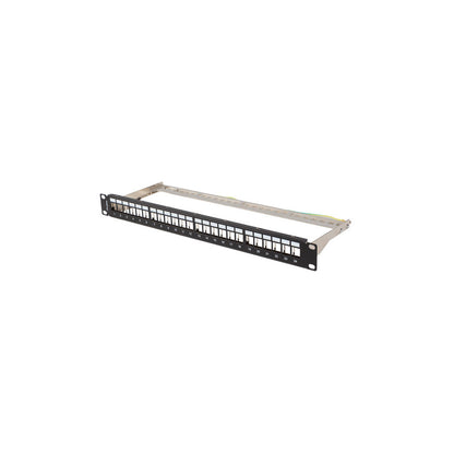 24-port patch panel

1U 19-inch patch panel

FTP patch panel

Keystone patch panel

Suitable for Keystone modules

Black patch panel

Shielded network panel

RJ45 Keystone panel

19-inch rackmount panel

Data center cabling

Structured cabling

Metal patch panel FTP